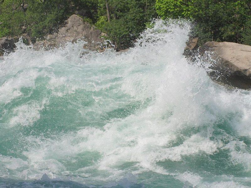 The Class 5 whitewater in the Niagara Gorge
