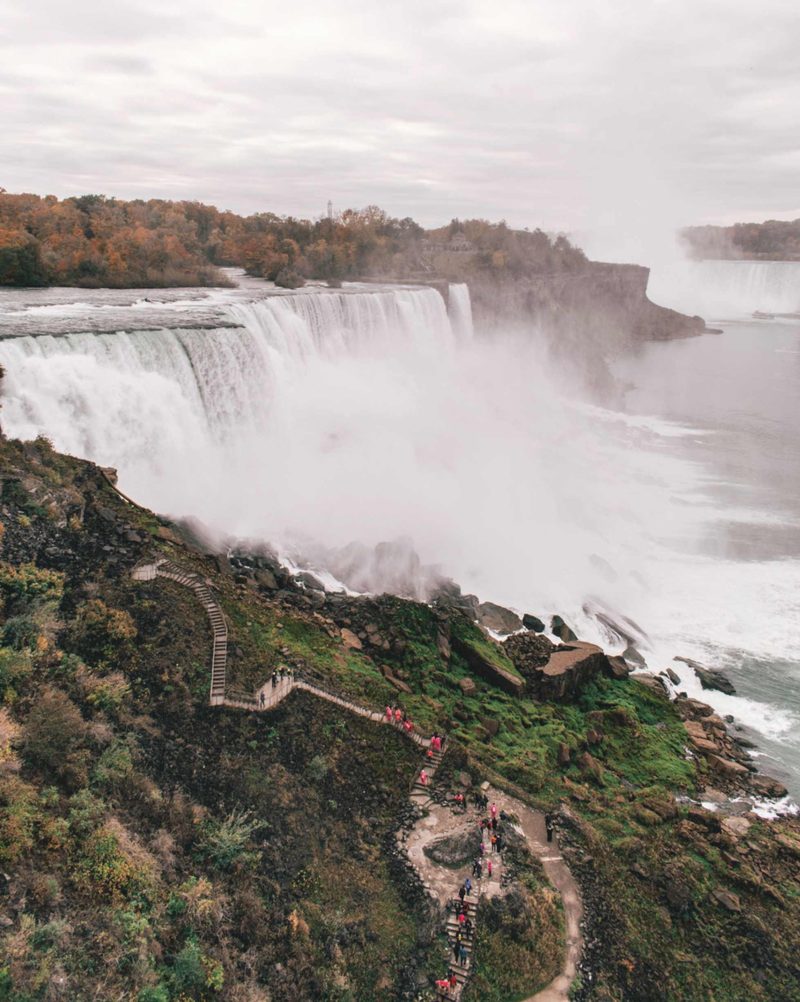 The tunnel portal behind the Horseshoe Falls on Journey Behind the Falls